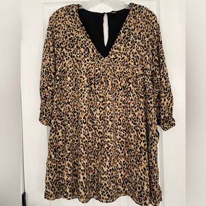 Zara Trafaluc Collection Animal Print Dress XS